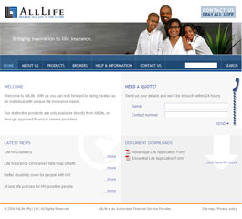 AllLife Insurance Website