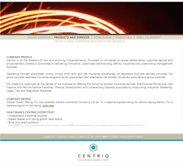 Centriq Insurance Website